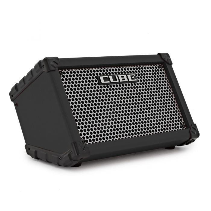 Roland Cube Street Amp in Black Front Angled View