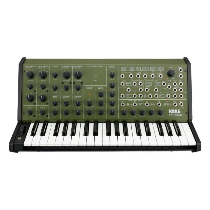 Korg MS-20 FS Monophonic Synthesizer Green Front View