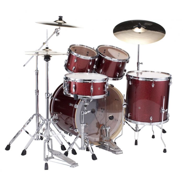 Pearl Export EXX 5pc 22in Drum Kit Black Cherry Glitter | PMT Online
