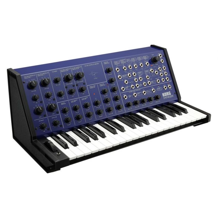 Korg MS-20 FS Monophonic Synthesizer, Blue Angle Front
