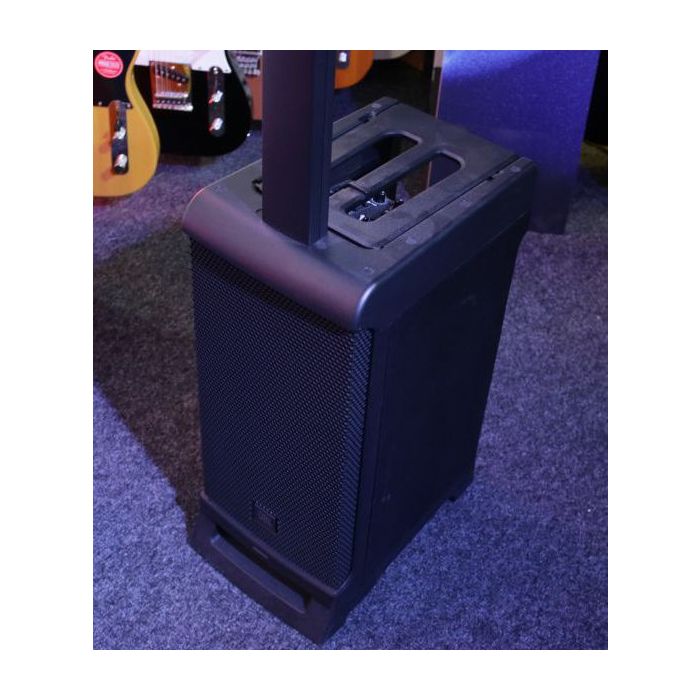 Closeup of the subwoofer on a B Stock JBL EON One Line Array System