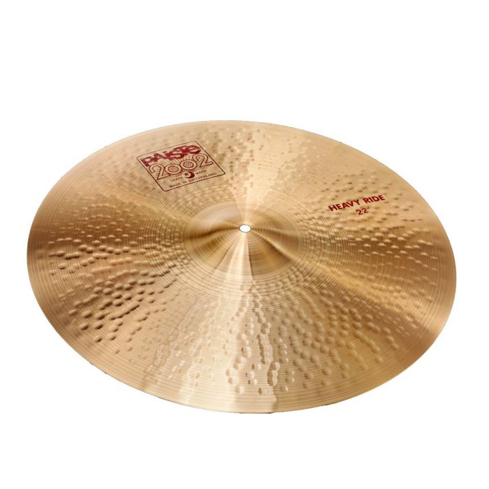 Full view of a Paiste 2002 Heavyride 22 Inch Ride Cymbal