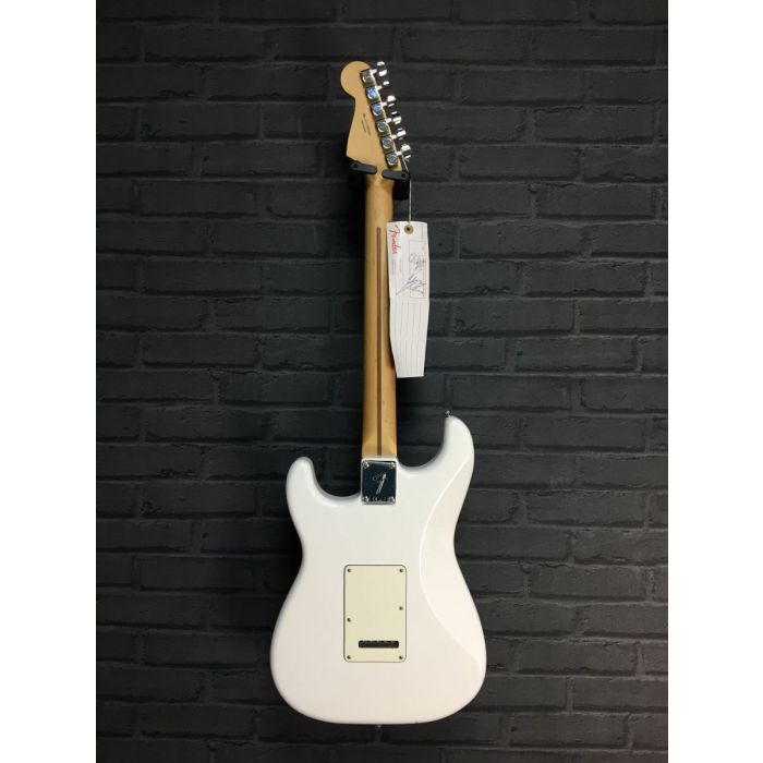 Back of B-Stock Fender Player Stratocaster Polar White