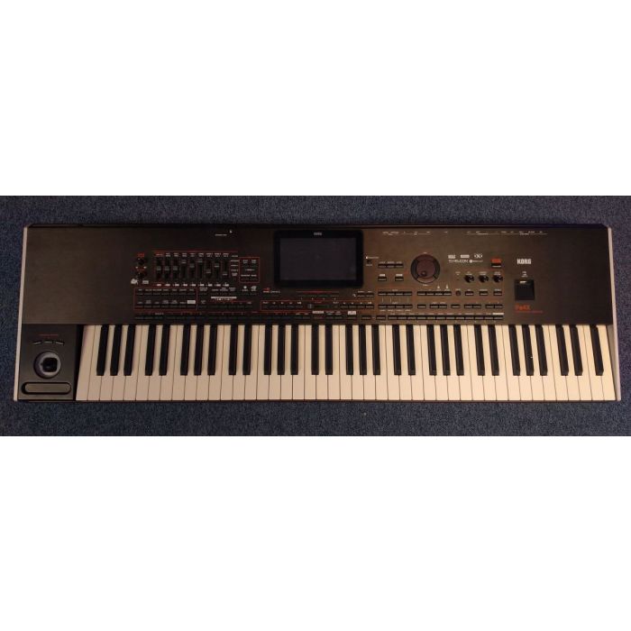 Top-down view of a B Stock KORG PA4X-76 Professional Arranger Keyboard