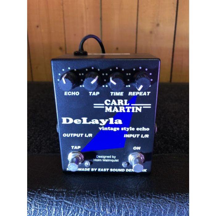 Top down view of a Carl Martin Delayla Vintage-Style Echo Pedal