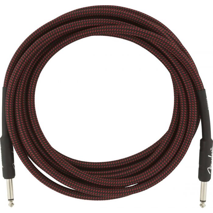 Fender Pro Series Cable  Red Tweed Front View