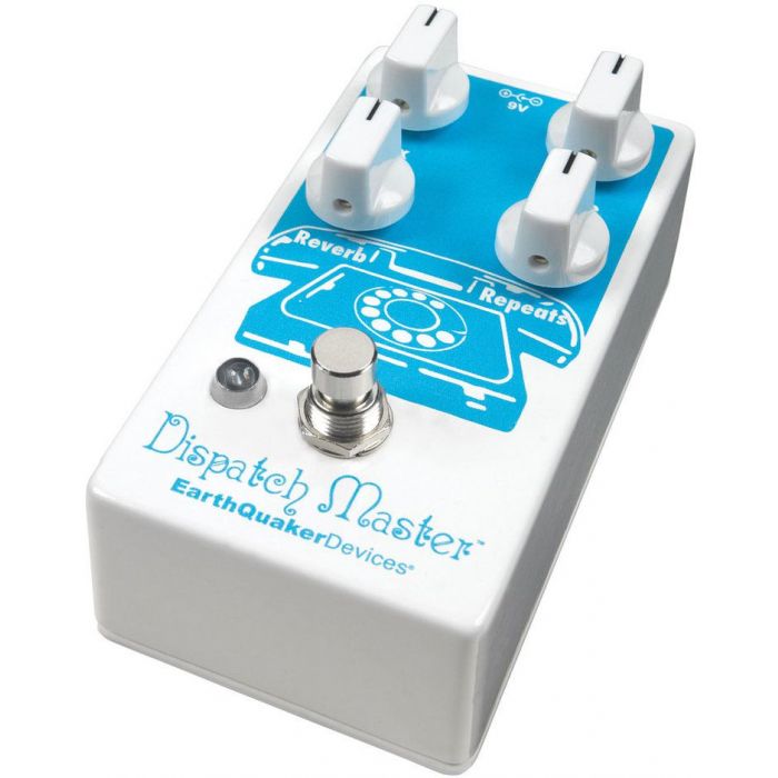 Front angled view of a EarthQuaker Devices Dispatch Master Delay and Reveb V3