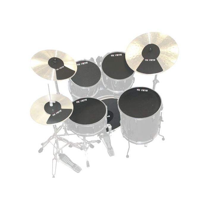 Vic Firth Drum Mute Pre Pack 3 on Drum Kit
