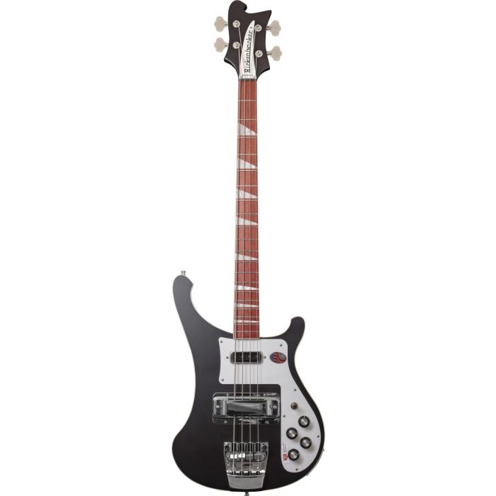 Full frontal view of a Rickenbacker 4003 Electric Bass in Matte Black