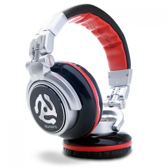 Numark Red Wave DJ Headphones Partly Folded