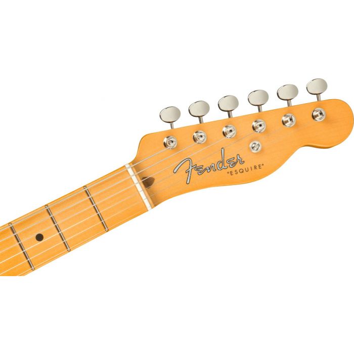Fender 70th Anniversary Esquire, Surf Green Headstock front