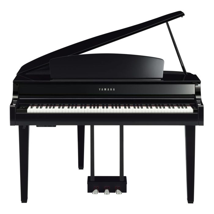 Front View of Yamaha CLP-765 Digital Piano Polished Ebony