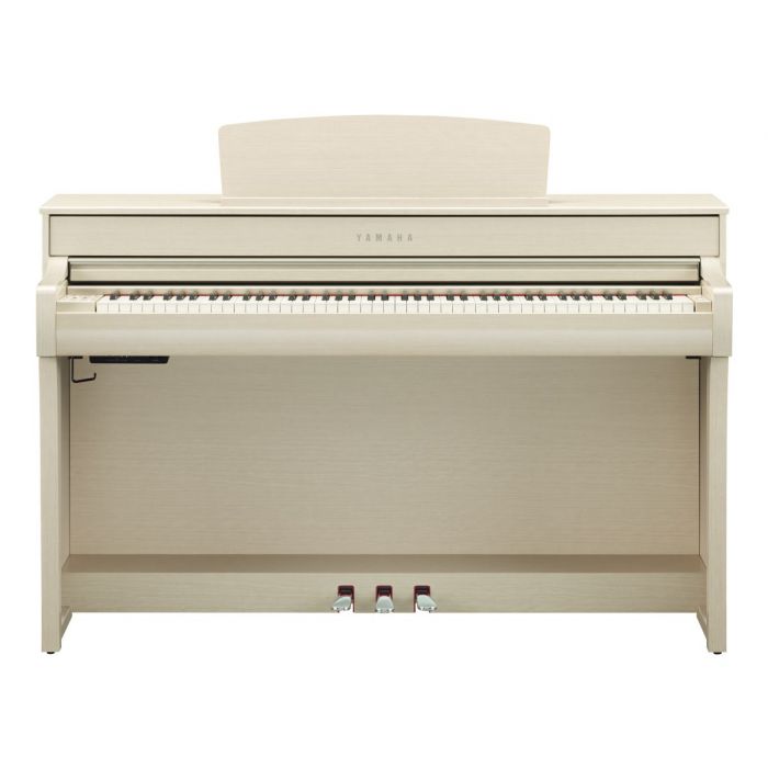 Front of Yamaha CLP-745 Digital Piano White Ash