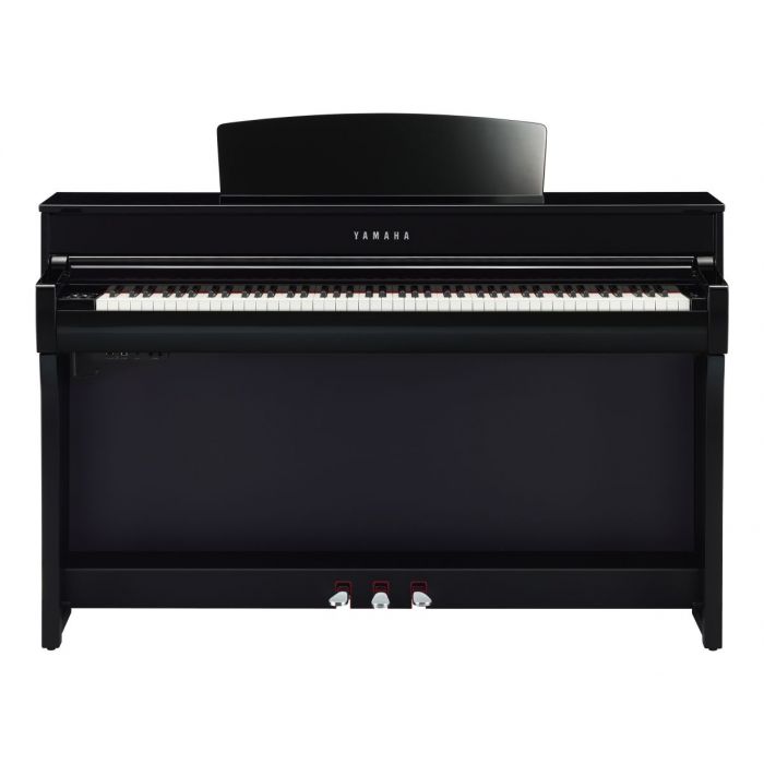 Front View of Yamaha CLP-745 Digital Piano Polished Ebony