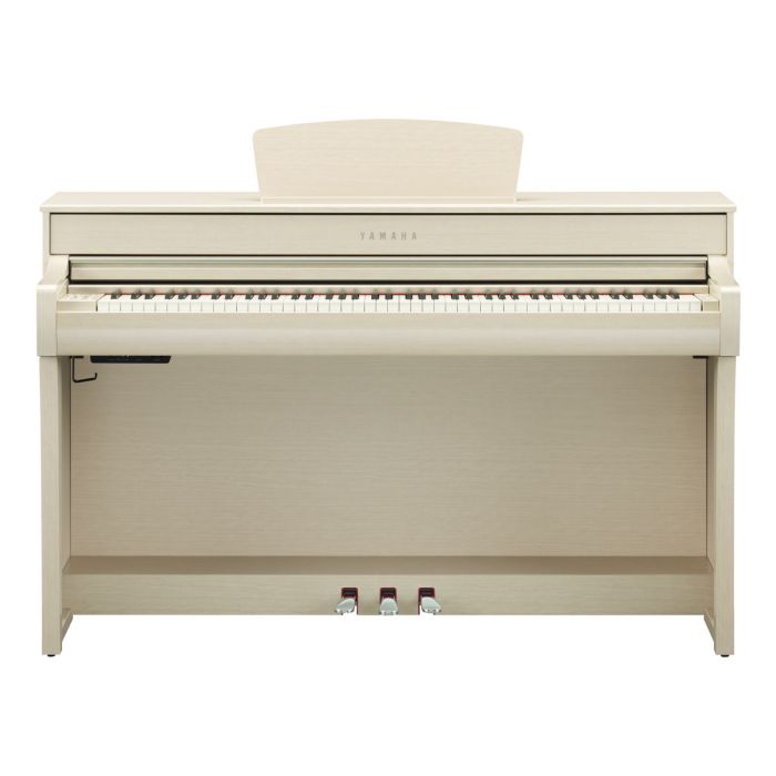 Front View of Yamaha CLP-735 Digital Piano White Ash