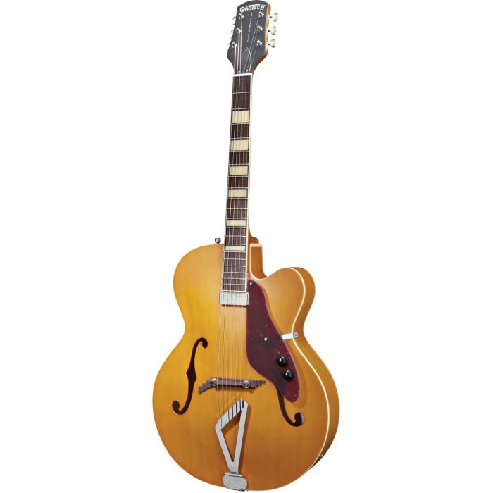 Gretsch G100CE Archtop Single-Cut Natural Front Right Angle