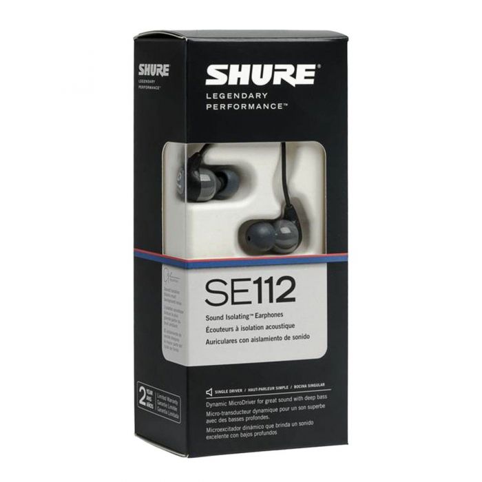 Shure SE112 Sound Isolating In-Ear Headphones in Box