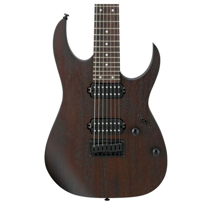 Ibanez RG7421 7 String Guitar in Walnut Flat Body Detail