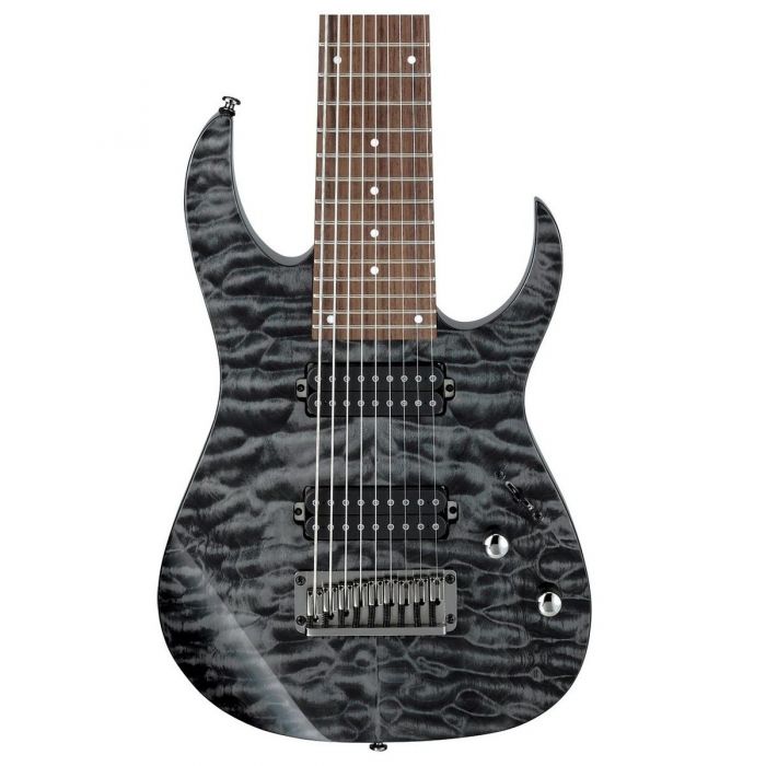 Ibanez RG9QM 9 String Guitar in Black Ice Body Detail
