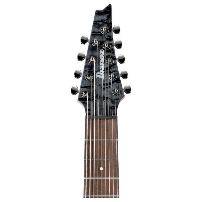 Ibanez RG9QM 9 String Guitar in Black Ice Headstock