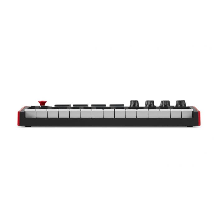 Front view of an Akai MPK Mini 3 MIDI Keyboard