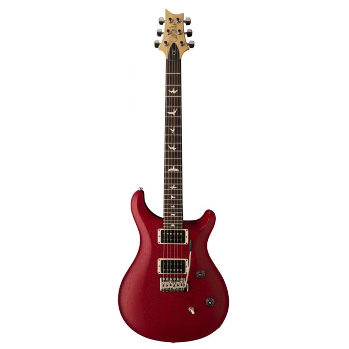 Full frontal view of a PRS Ltd Edition CE24 Standard Satin Vintage Cherry