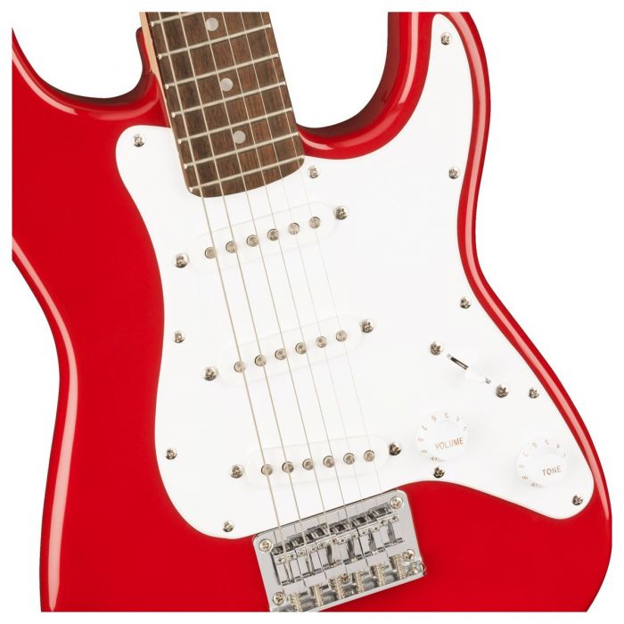 Squier Mini Stratocaster Dakota Red Electric Guitar Body Detail