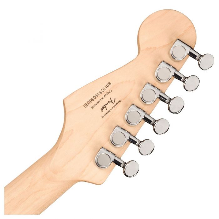 Squier Mini Stratocaster Dakota Red Electric Guitar Headstock Rear