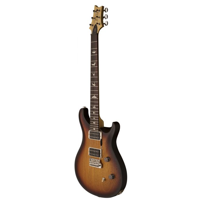 Front right-angled view of a PRS Ltd Edition CE24 Standard Satin McCarty Tobacco Sunburst