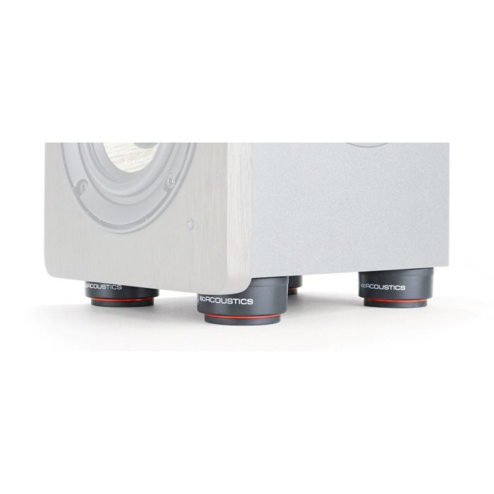 IsoAcoustics ISO-PUCK Mini Isolating Speaker Feet Under A Speaker (Not Included)