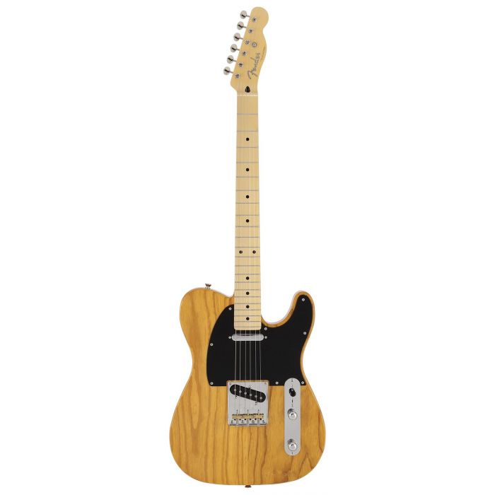 Full frontal view of a Fender MIJ Limited Collection Telecaster, Vintage Natural