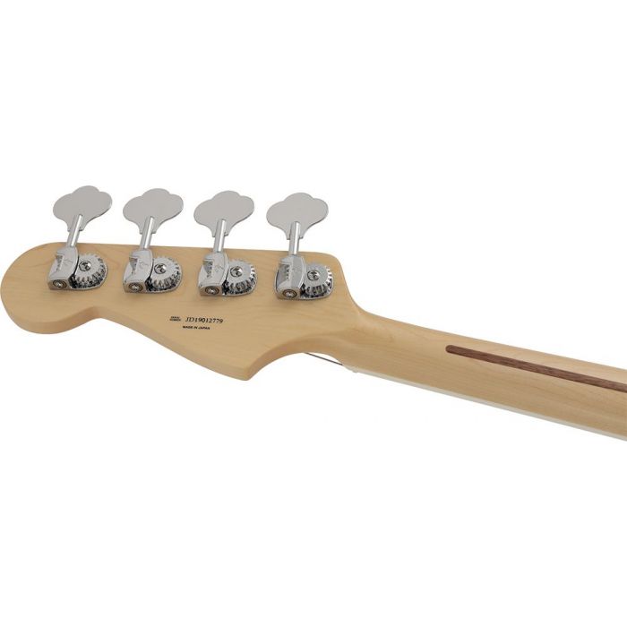 Detailed view of the tuning machines on a Fender MIJ Limited Collection Jazz Bass