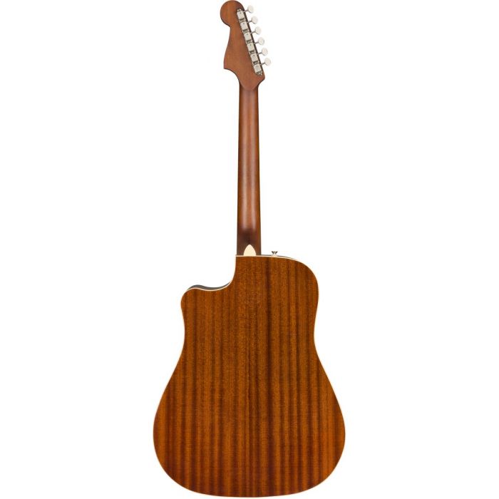 Back of Fender Redondo Player Sunburst Electro-Acoustic Guitar