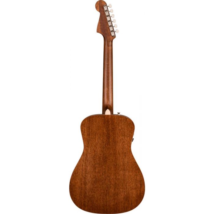Back of Fender Malibu Classic Aged Cognac Burst Electro-Acoustic Guitar
