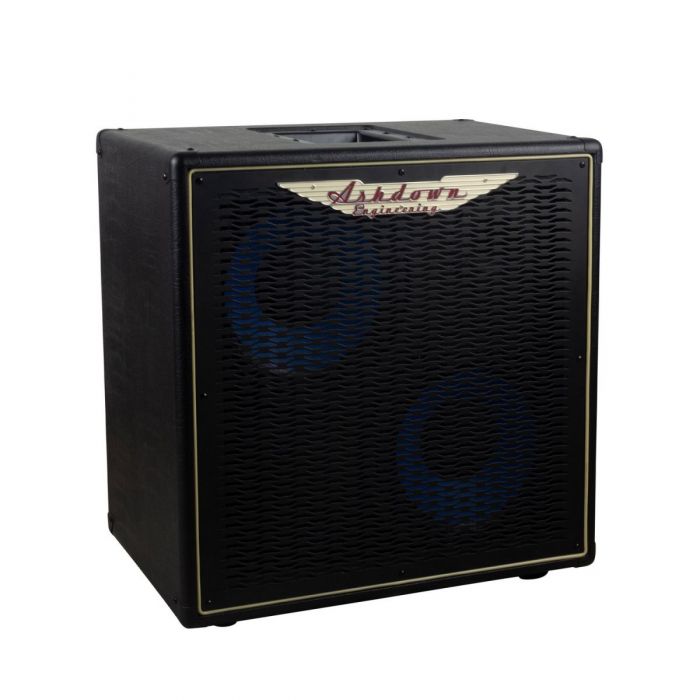 Front right angled view of a Ashdown ABM-210H-EVO IV-Pro Neo Bass Cabinet