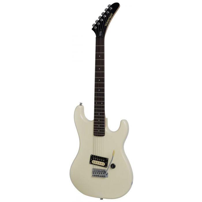 Full frontal view of a Kramer Baretta Special Electric Guitar White
