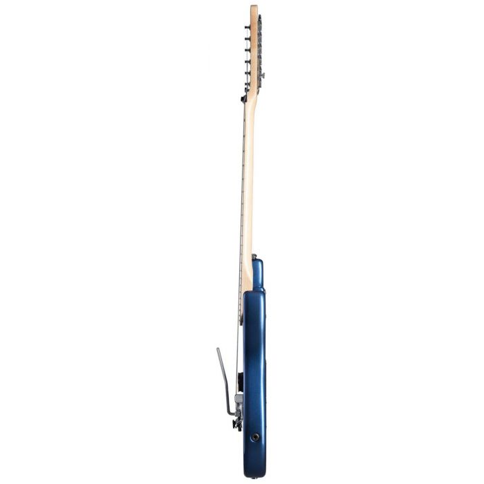 Side-on view of a Kramer The 84 Electric Guitar Blue Metallic