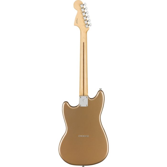 Full rear view of a Fender Mustang PF Firemist Gold