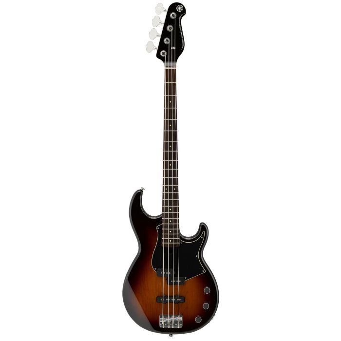 Full frontal view of a Yamaha BB 434 Electric Bass, Tobacco Brown Sunburst