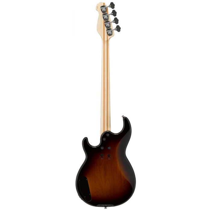 Full rear view of a Yamaha BB 434 Electric Bass, Tobacco Brown Sunburst