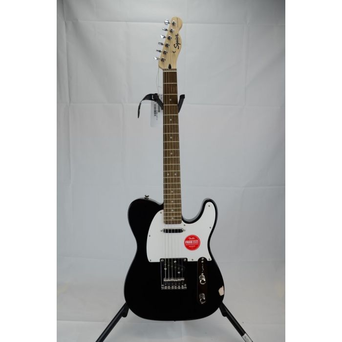 Full frontal view of a B-Stock Squier Bullet Telecaster Black