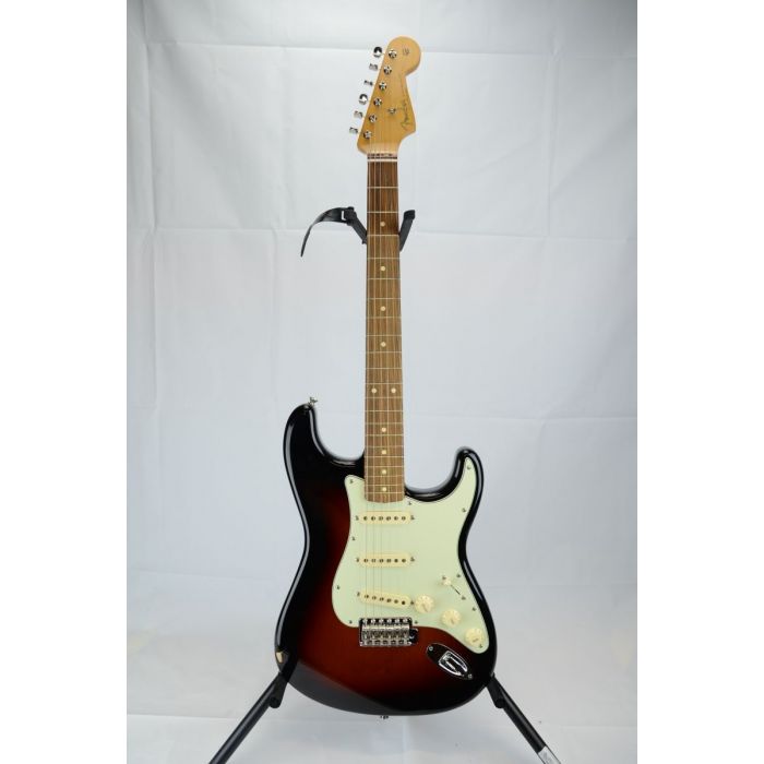 Full frontal view of a B Stock Fender Vintera 60s Stratocaster 3 Tone Sunburst