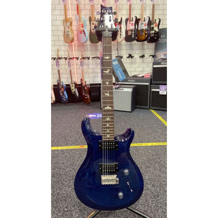 Full frontal view of a B Stock PRS S2 Custom 22 Electric Guitar, Whale Blue