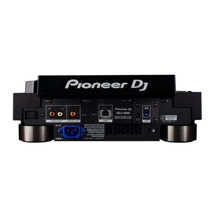 Rear View of Pioneer CDJ3000 DJ Multi Player
