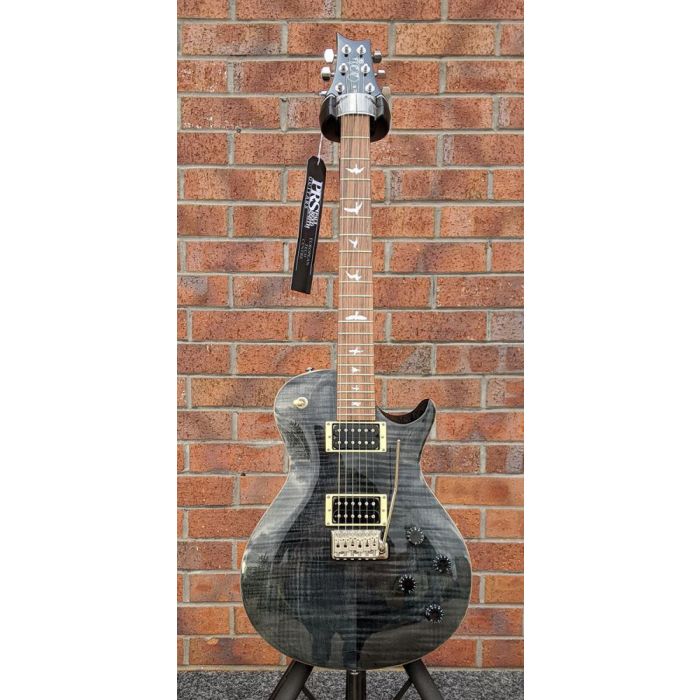 Full frontal view of a B-Stock PRS SE Tremonti Custom Grey Black Electric Guitar