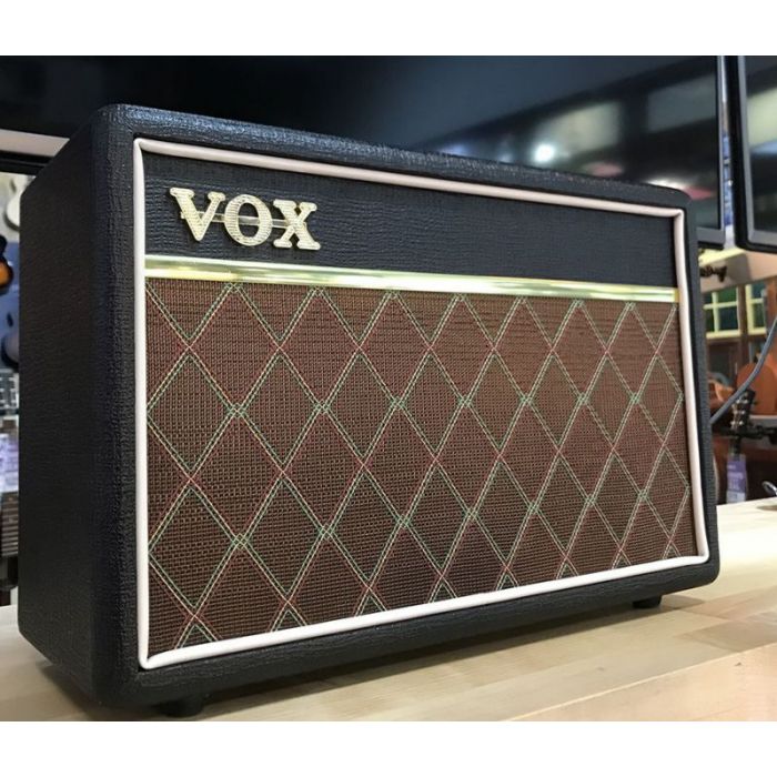 Front right angled view of a B Stock Vox Pathfinder 10w Combo Amplifier