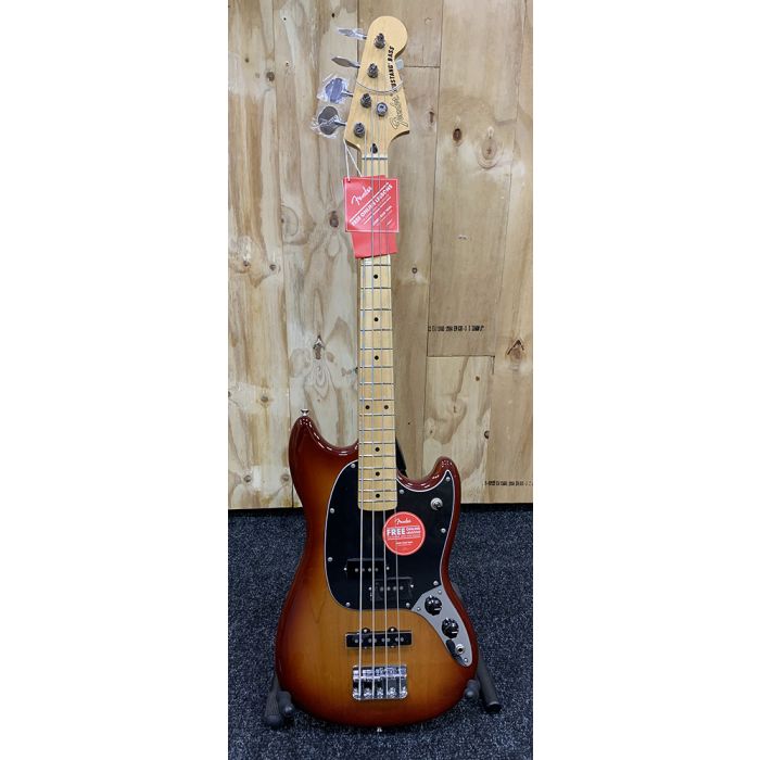 B-Stock Fender Mustang Bass PJ MN Sienna Sunburst Full Front
