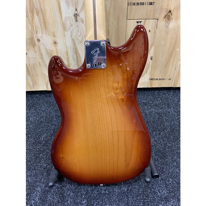 B-Stock Fender Mustang Bass PJ MN Sienna Sunburst Rear View