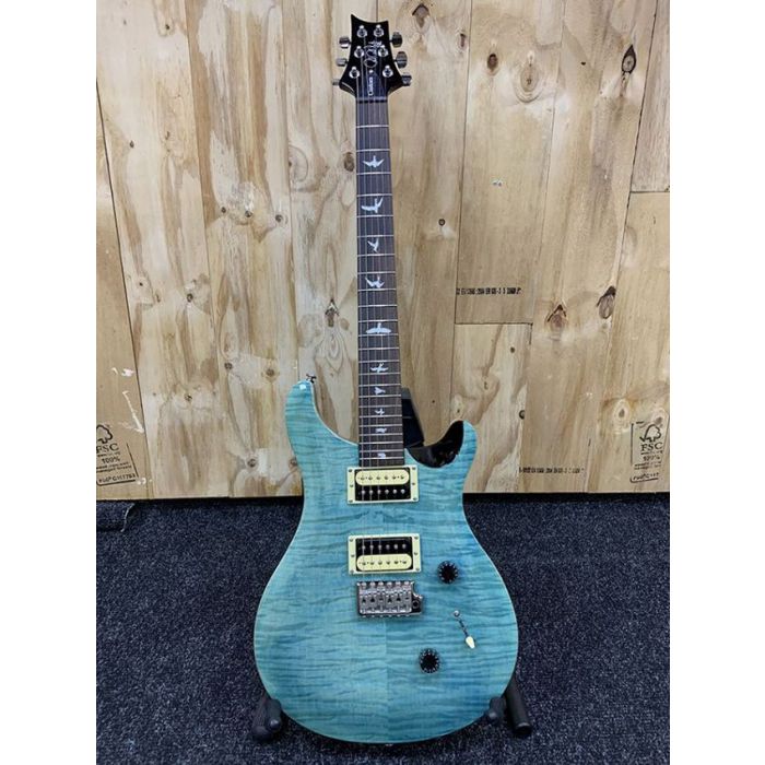 Full frontal view of a B-Stock PRS SE Custom 24 Electric Guitar, Sapphire