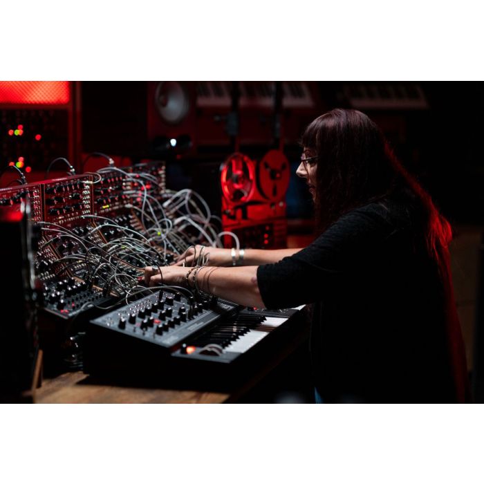 Lisa Bella Donna with Moog Matriarch Dark Analog Synth